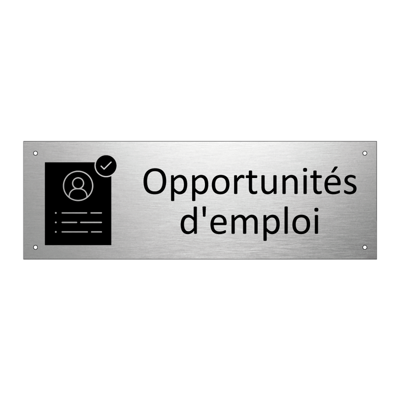 Opportunités d'emploi