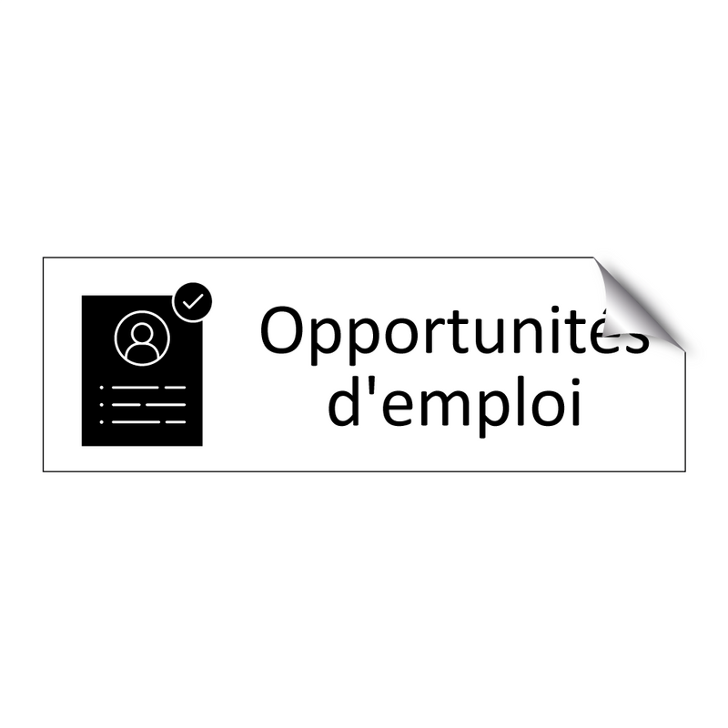 Opportunités d'emploi