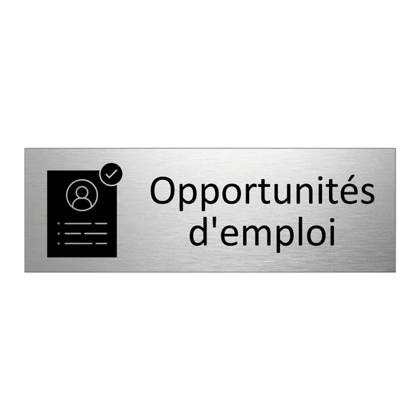 Opportunités d'emploi