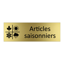 Articles saisonniers