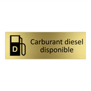 Carburant diesel disponible
