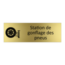 Station de gonflage des pneus