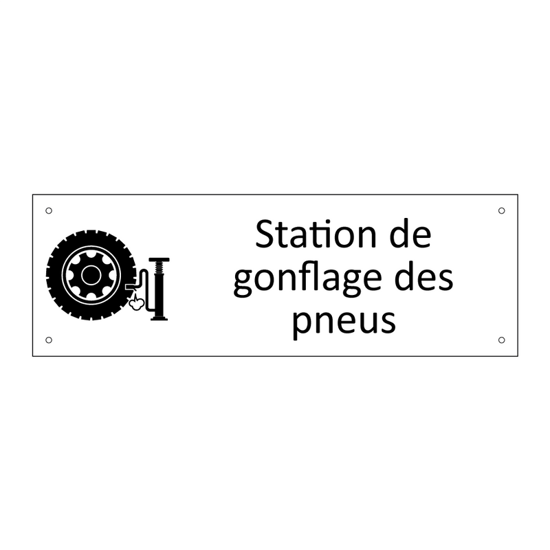 Station de gonflage des pneus