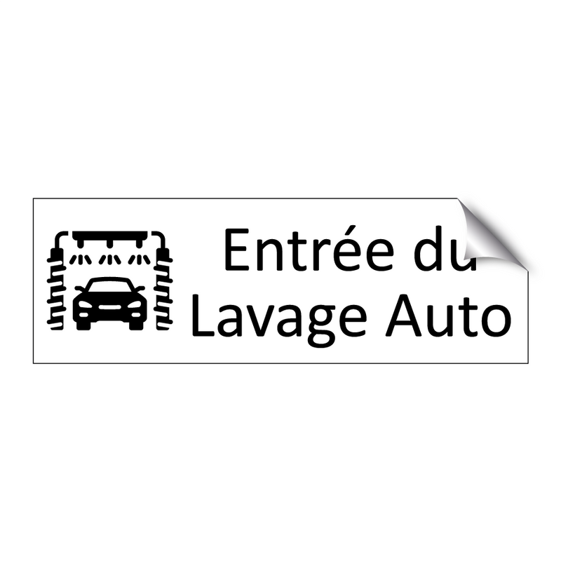 Entrée du Lavage Auto