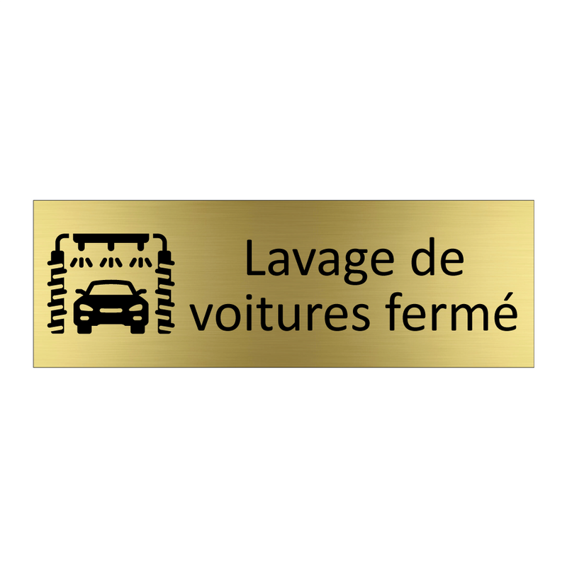Lavage de voitures fermé