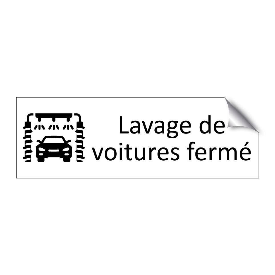 Lavage de voitures fermé