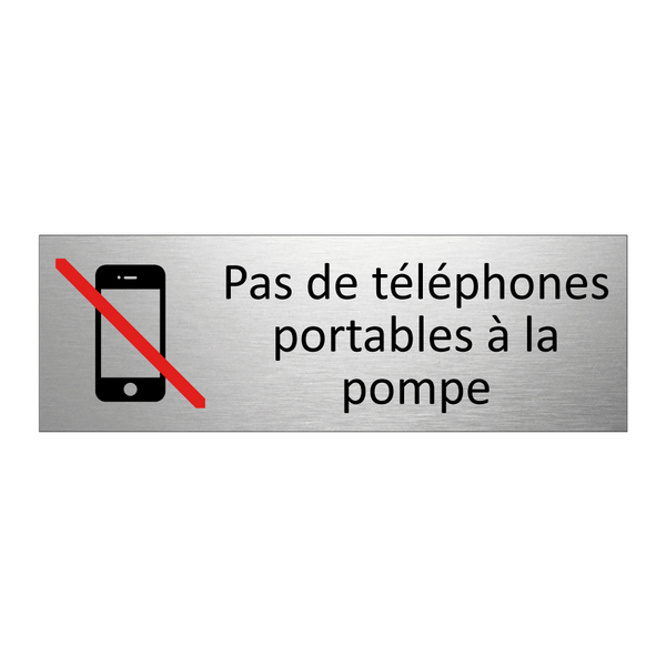 Pas de téléphones portables à la pompe