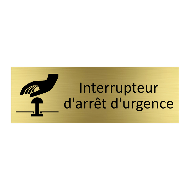 Interrupteur d'arrêt d'urgence