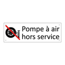 Pompe à air hors service