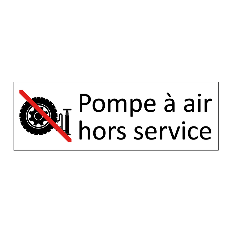 Pompe à air hors service