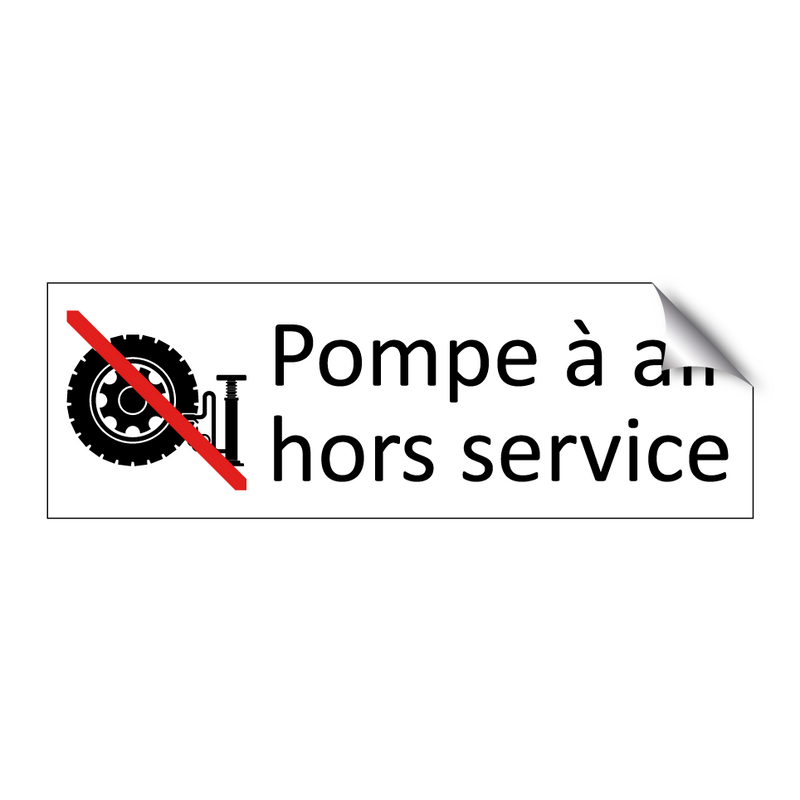 Pompe à air hors service