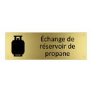Échange de réservoir de propane