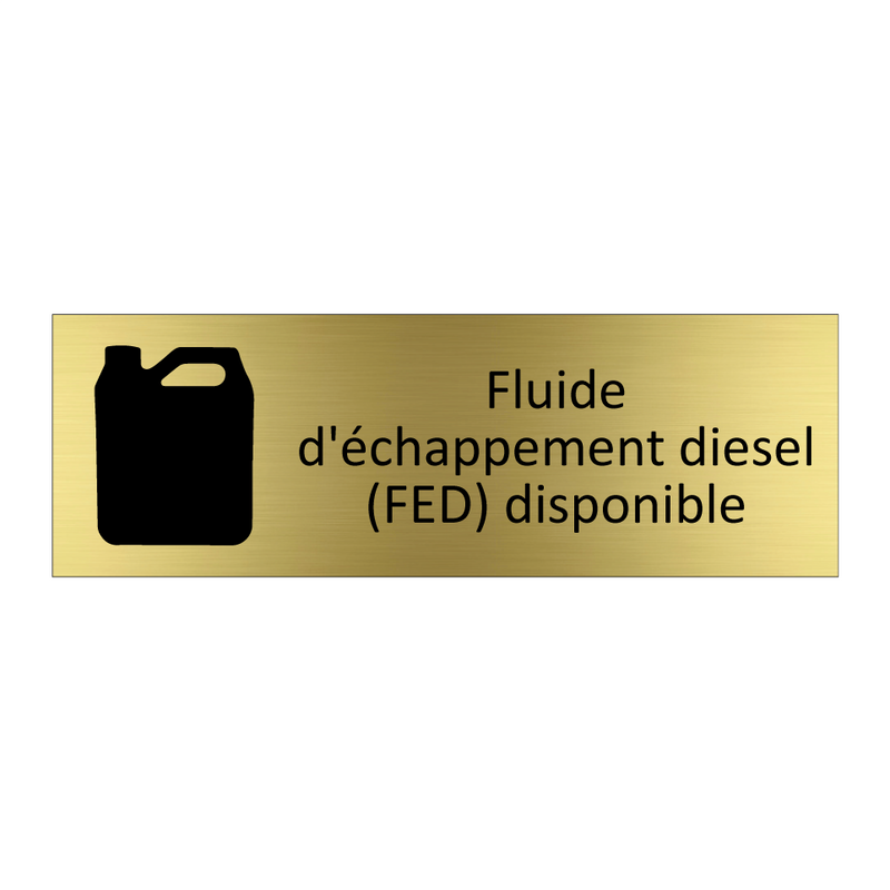 Fluide d'échappement diesel (FED) disponible
