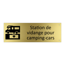 Station de vidange pour camping-cars