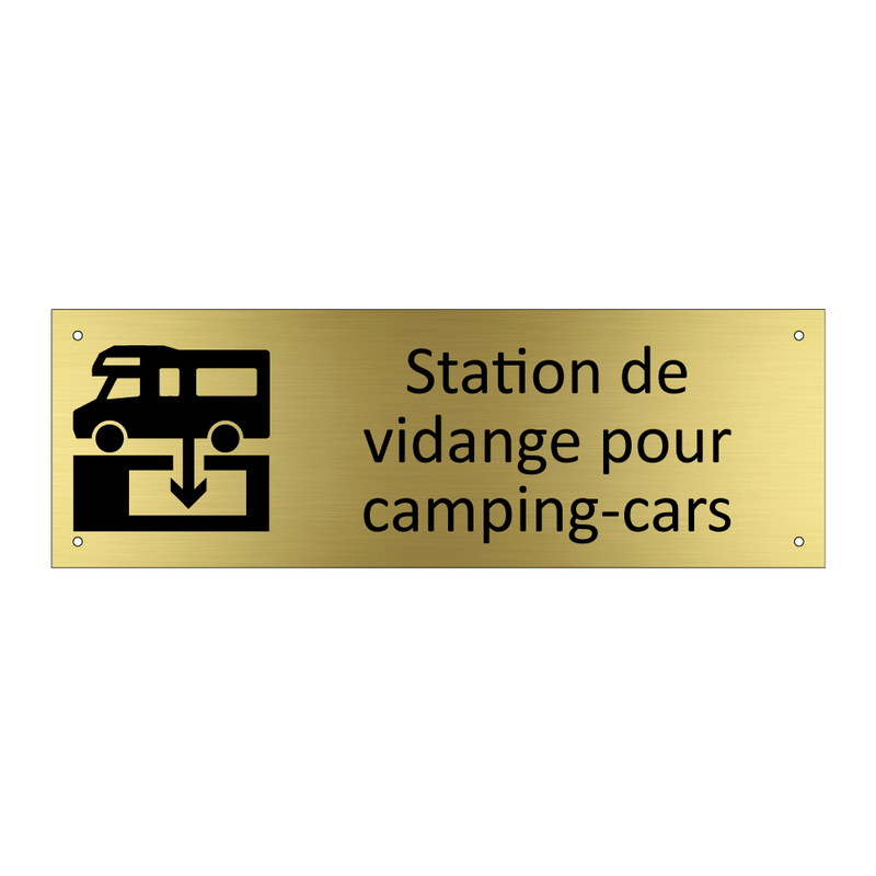 Station de vidange pour camping-cars