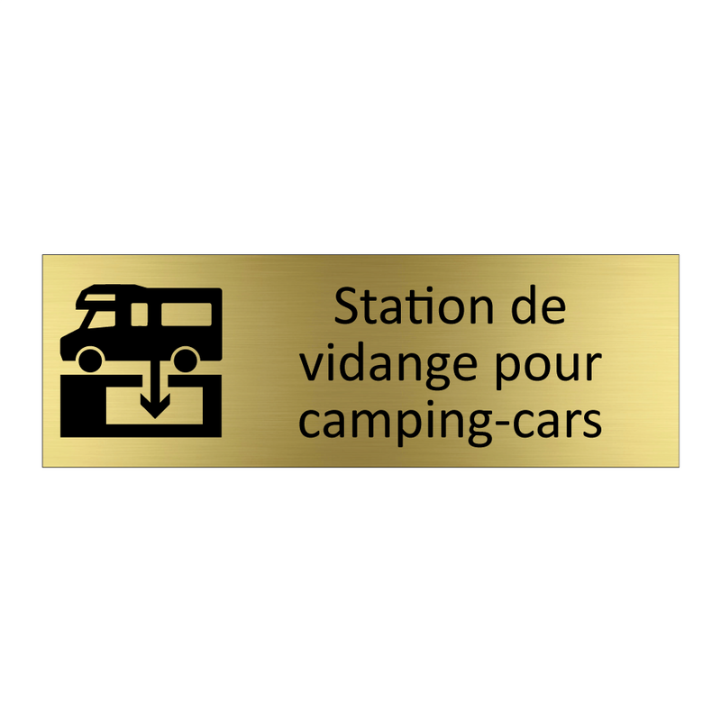 Station de vidange pour camping-cars