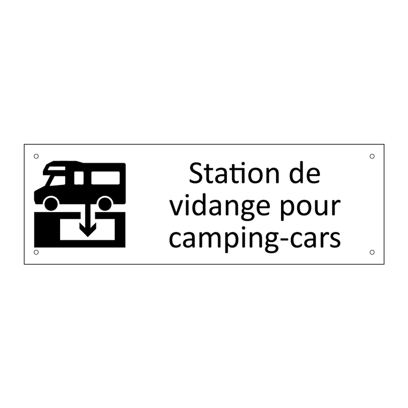 Station de vidange pour camping-cars