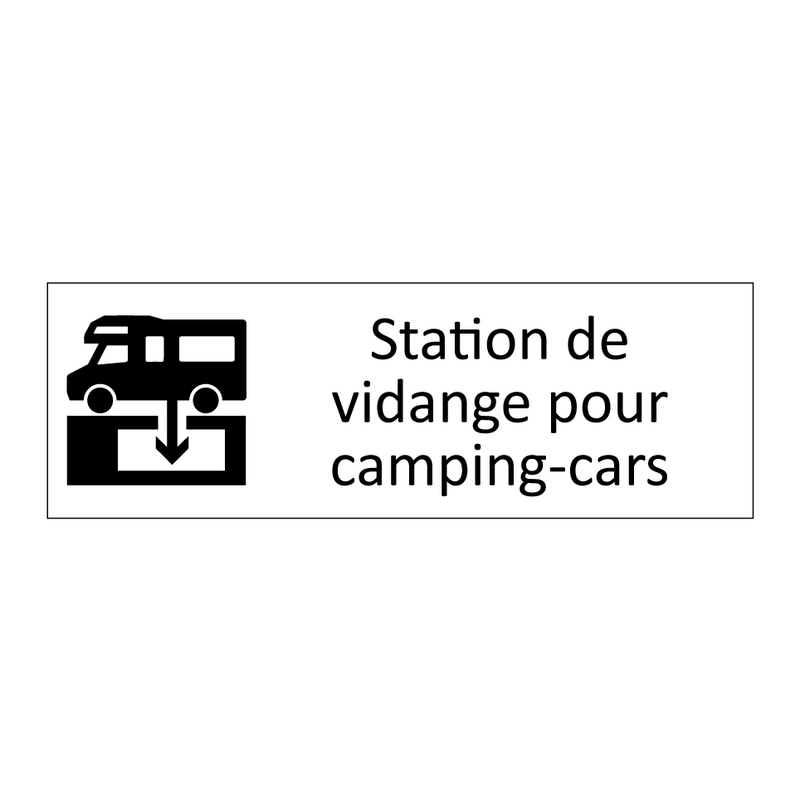 Station de vidange pour camping-cars
