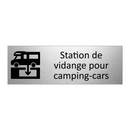 Station de vidange pour camping-cars