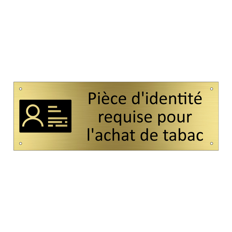 Pièce d'identité requise pour l'achat de tabac