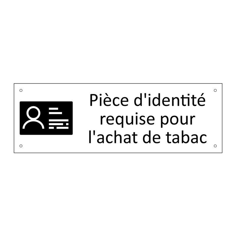 Pièce d'identité requise pour l'achat de tabac