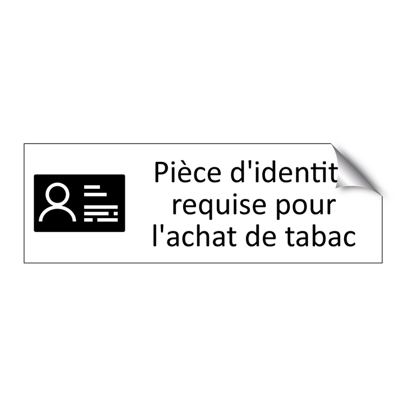 Pièce d'identité requise pour l'achat de tabac