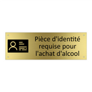 Pièce d'identité requise pour l'achat d'alcool