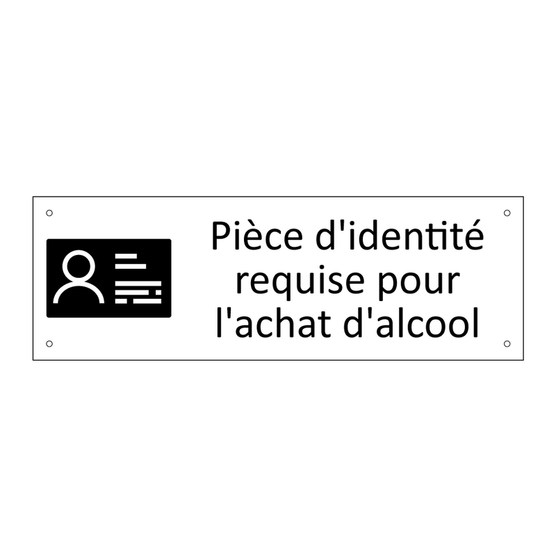 Pièce d'identité requise pour l'achat d'alcool