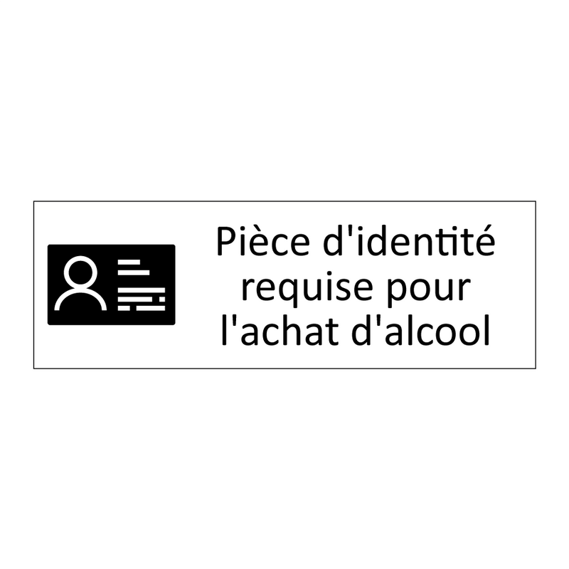 Pièce d'identité requise pour l'achat d'alcool