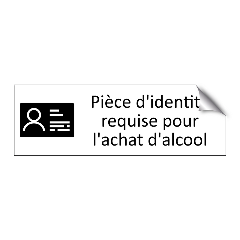 Pièce d'identité requise pour l'achat d'alcool
