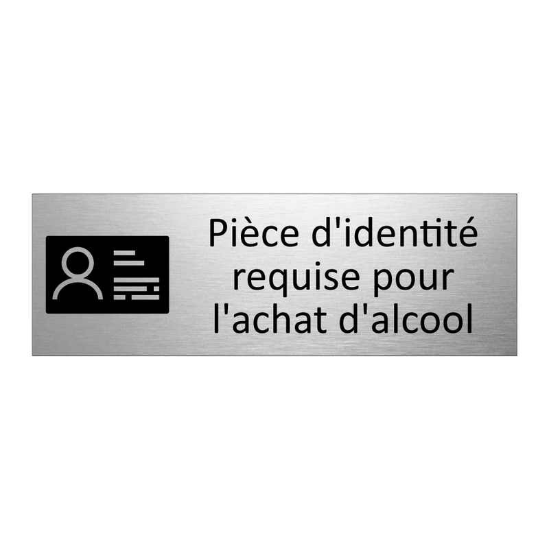 Pièce d'identité requise pour l'achat d'alcool