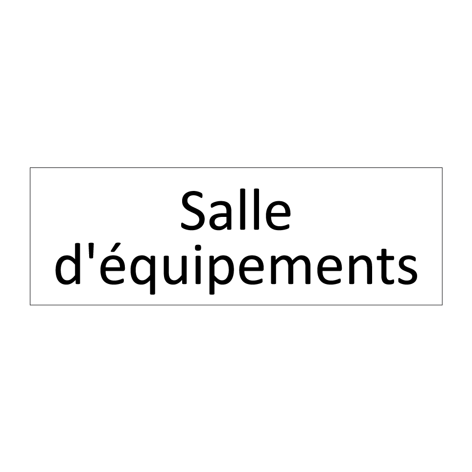 Salle d'équipements