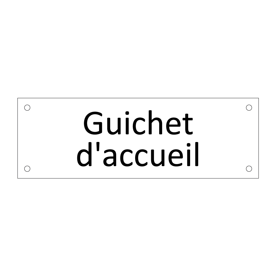 Guichet d'accueil
