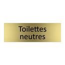 Toilettes neutres