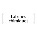 Latrines chimiques