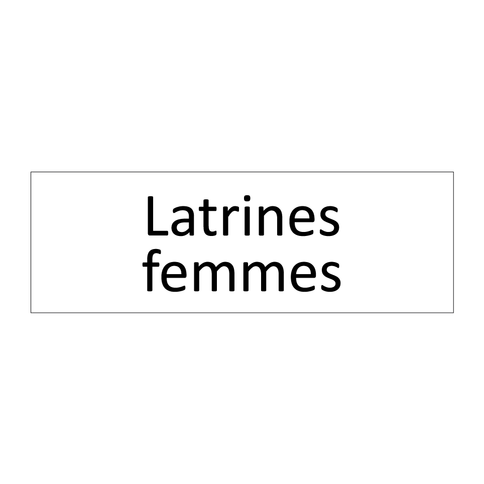 Latrines femmes