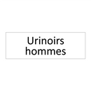 Urinoirs hommes