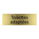 Toilettes adaptées