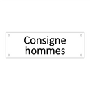 Consigne hommes