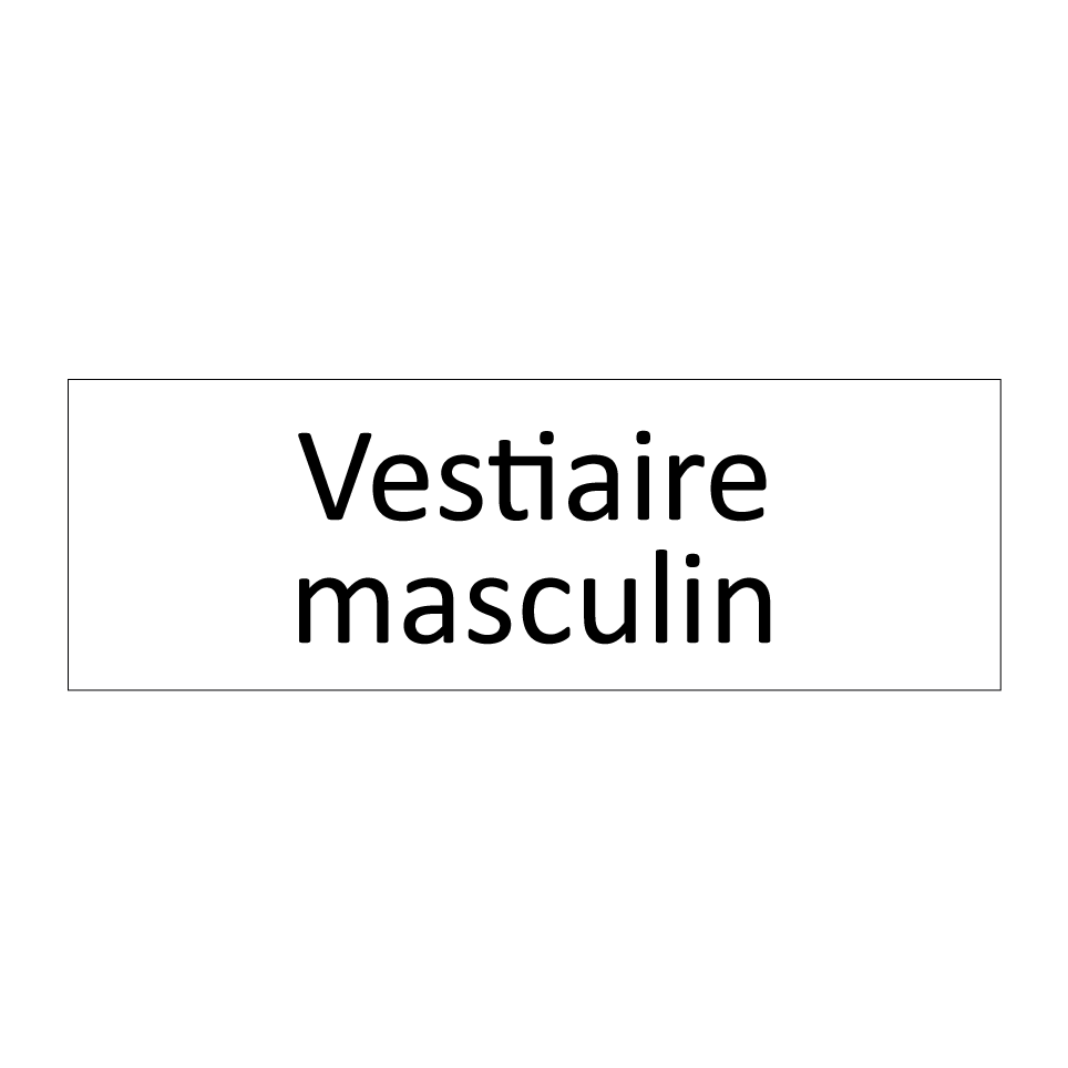 Vestiaire masculin