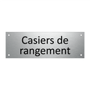 Casiers de rangement