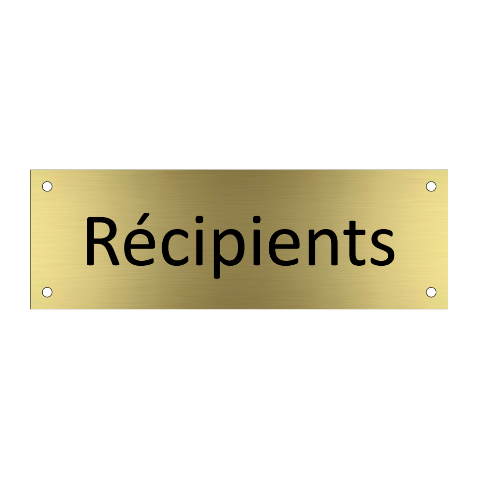 Récipients & Récipients & Récipients