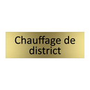 Chauffage de district