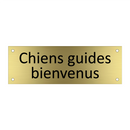 Chiens guides bienvenus