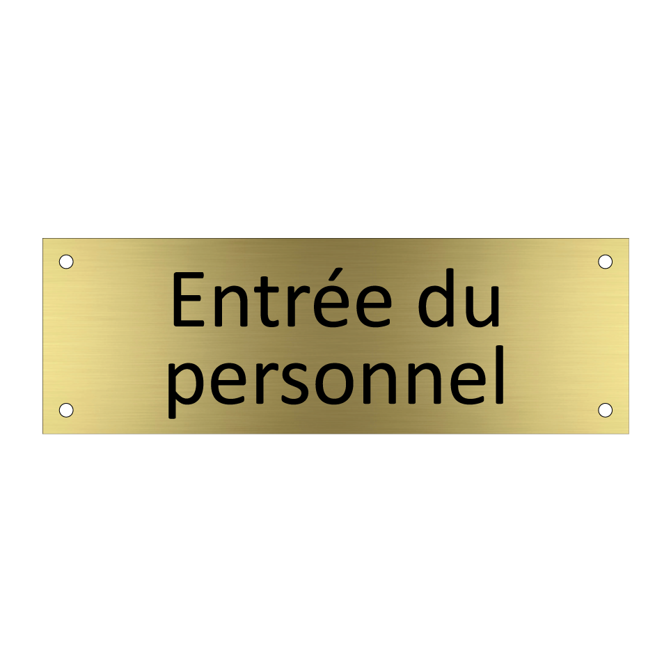 Entrée du personnel