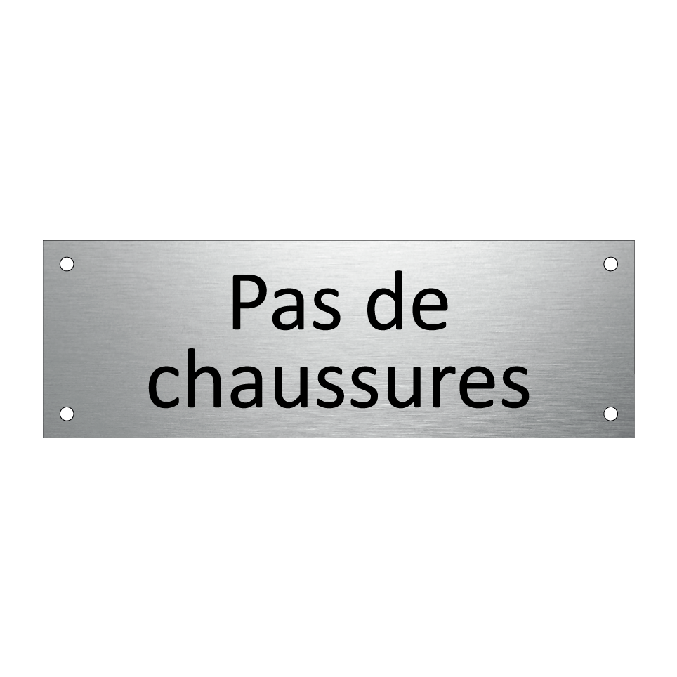 Pas de chaussures