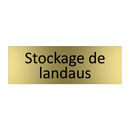 Stockage de landaus