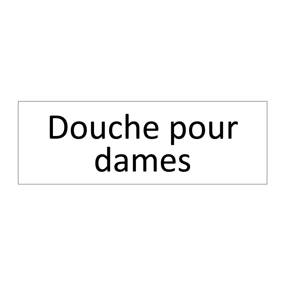 Douche pour dames