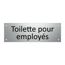 Toilette pour employés