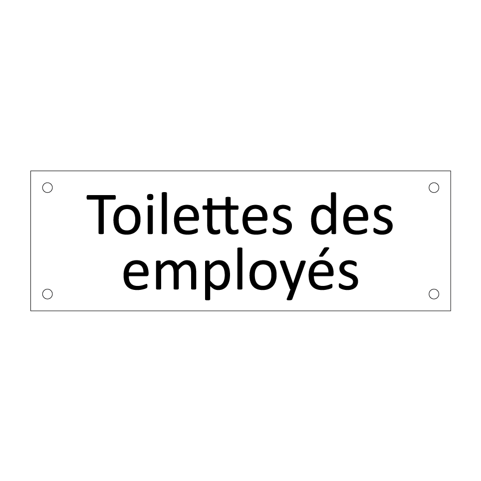 Toilettes des employés